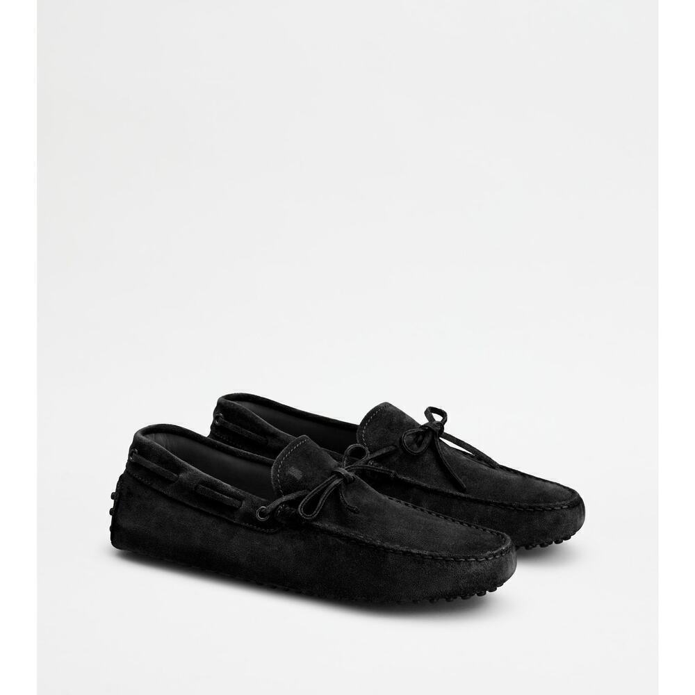 Tod's Suede Gommino Driving Shoes Loafers Men's Black Size 9